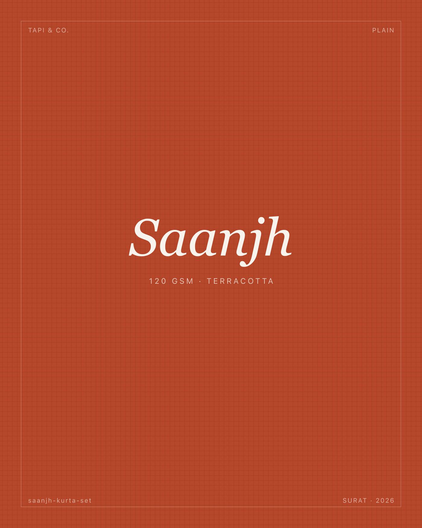 saanjh-kurta-set — Terracotta