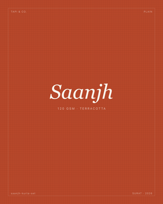 saanjh-kurta-set — Terracotta